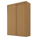 Ver imagem 3 de Guarda Roupa Solteiro 100% MDF BP 2 Portas 2 Gavetas Liege Marrom/Nogueira
