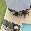 Ver imagem 4 de Kit Completo Móveis Piscina Cadeira Mesa Espreguiçadeira e Guarda Sol