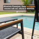 Ver imagem 5 de Kit Completo Móveis Piscina Cadeira Mesa Espreguiçadeira e Guarda Sol