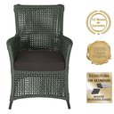 Ver imagem 4 de 4 Poltronas e 1 Mesa Igapó Alumínio Preta Corda Náutica E9 Verde