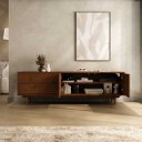 Ver imagem 2 de Rack Madeira 170 cm Sala TV 70'' Moderno Castanho Lita Idimex