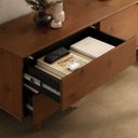 Ver imagem 5 de Rack Madeira 170 cm Sala TV 70'' Moderno Castanho Lita Idimex