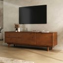Ver imagem 3 de Rack Madeira 170 cm Sala TV 70'' Moderno Castanho Lita Idimex