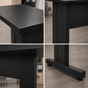 Ver imagem 3 de Mesa Secretária Pé de Ferro 1200 x 600 mm - Linha Studio: Preto