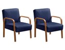 Ver imagem 4 de Conjunto Anita 2+1+1 Lugares Cor:Veludo Azul 210