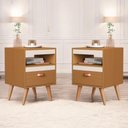 Ver imagem 1 de Kit Mesa Cabeceira 2 Unidades Bariloche Ype Off White