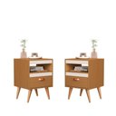 Ver imagem 2 de Kit Mesa Cabeceira 2 Unidades Bariloche Ype Off White