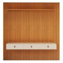 Ver imagem 2 de Painel para TV até 60 Polegadas Ripado MDF 250CMX229CM Royale Yescasa Naturale/Off White