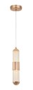 Ver imagem 1 de Pendente Acrílico Dourado 30cm Led 6W 3000K Bivolt PARIS LUZ