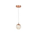 Ver imagem 1 de Pendente 10cm 5w 3000k 300lm Bivolt Metal Rose+cristal