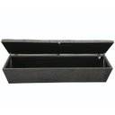 Ver imagem 2 de Recamier Puff Baú - Capitonê - Beira de Cama - 1,58 Cm - Cinza Chumbo