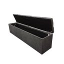 Ver imagem 4 de Recamier Puff Baú - Capitonê - Beira de Cama - 1,58 Cm - Cinza Chumbo