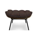 Ver imagem 2 de Puff Decorativo Costela Sala e Escritório Suede Marrom