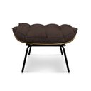 Ver imagem 2 de Puff Decorativo Costela Sala E Escritório Suede Marrom