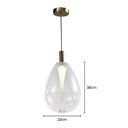 Ver imagem 4 de Lustre Pendente Skylight Thunder 4042 M Led Bivolt Bronze/transparente