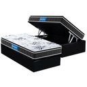 Ver imagem 1 de Conjunto Box Baú Solteiro: Colchão Espuma Probel D33 Guarda Costas Premium Extra Firme Pillow Top