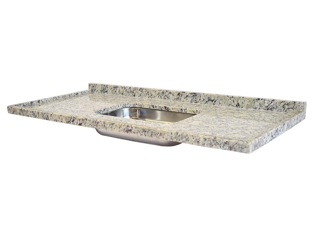 Pia de Cozinha Arabesco Levorato Pias – 150x55cm – Granito Cinza Arabesco