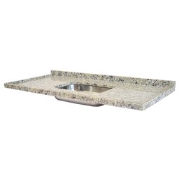Pia de Cozinha Arabesco Levorato Pias – 150x55cm – Granito Cinza Arabesco - 1