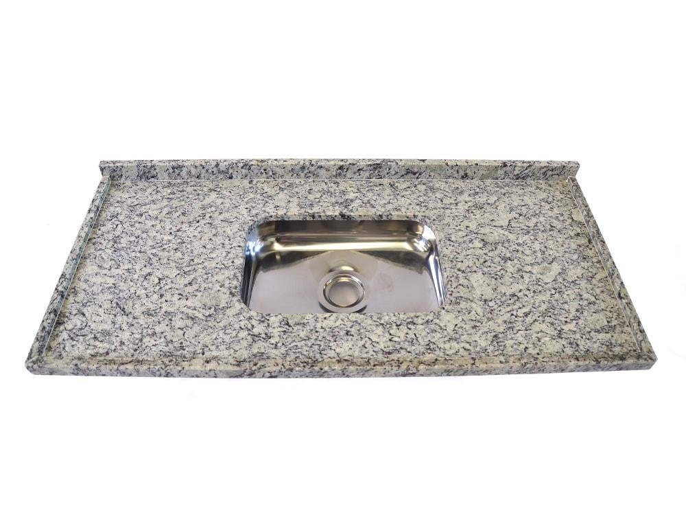 Pia de Cozinha Arabesco Levorato Pias – 150x55cm – Granito Cinza Arabesco - 2