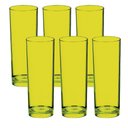 Ver imagem 1 de Jogo de Copos 6 Peças Long Drink Plástico Festas Eventos Top Cor:verde