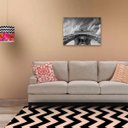 Ver imagem 2 de Tapete Chevrom Preto Casa Dona Antiderrapante 140 x 200cm