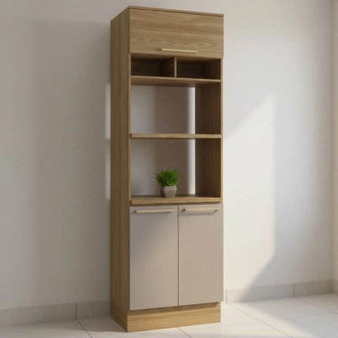 Forno Torre Quente Cozinha 70cm 4 Nichos 3 Portas Botanic Kappesberg