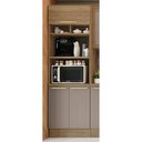 Ver imagem 4 de Kit Forno Torre Quente Cozinha Botanic 70cm 03 Portas M627 Kappesberg - Nogueira/fendi