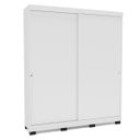 Ver imagem 2 de Roupeiro Porto 2 Portas de Correr 2 Gavetas 177x213cm Branco 240826
