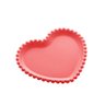Conjunto 4 Pratos Sobremesa Porcelana Coração Beads Vermelho 28514 - 6