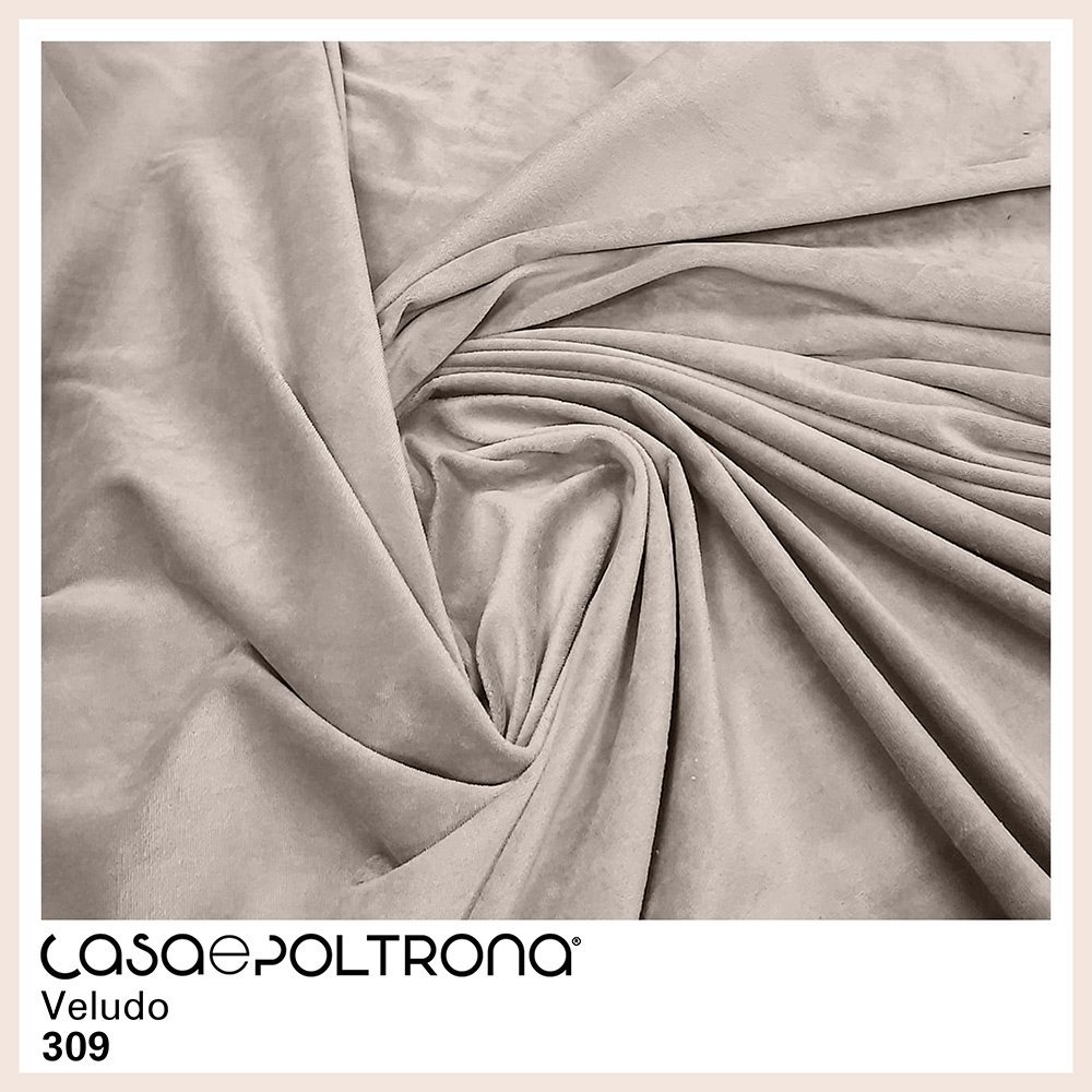 Sofá Curvo Montserrat 180cm 03 Lugares Veludo Off White - CasaePoltrona - 4