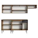 Ver imagem 7 de Armário de Cozinha Compacta 229cm Rustic/Preto Emilly Madesa 13