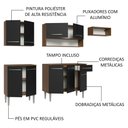 Ver imagem 5 de Armário de Cozinha Compacta 229cm Rustic/Preto Emilly Madesa 13