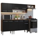 Ver imagem 3 de Armário de Cozinha Compacta 229cm Rustic/Preto Emilly Madesa 13
