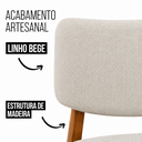 Ver imagem 4 de Kit 2 Cadeira de Jantar Madeira Maciça Manuela Estofada Premium Ergonomica Confortável Di Franco