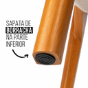 Ver imagem 6 de Kit 2 Cadeira de Jantar Madeira Maciça Manuela Estofada Premium Ergonomica Confortável Di Franco