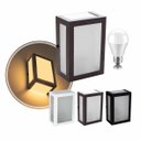 Ver imagem 5 de Arandela 5 Vidros Alumino Externa Marrom + Led A60 12w Br. Quente St2777