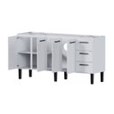 Ver imagem 7 de Gabinete para Cozinha em Aço Novo Vênus - Pia 180cm Branco