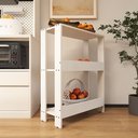 Ver imagem 6 de Fruteira para Cozinha para Armazenamento de Itens com Sapatas Plásticas Nos Pés - Branco