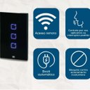 Ver imagem 4 de Interruptor Touch Wi-fi 3 Botões Weg Home Preto Alexa