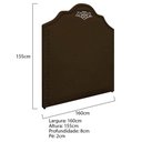 Ver imagem 5 de Cabeceira Queen P02 160cm - Doce Sonho Móveis Marrom