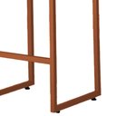 Ver imagem 5 de Kit 3 Banquetas Alta Dani Reforçada Decorativa Balcão Bancada Cozinha Bar Base Bronze Courino Bege