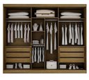 Ver imagem 3 de Guarda Roupa Casal 6 Portas 6 Gavetas - Gramado-canion - Star Móveis
