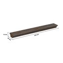 Ver imagem 2 de Kit 12 Puxadores Armario Multiuso 50cm:imbuia/malbec
