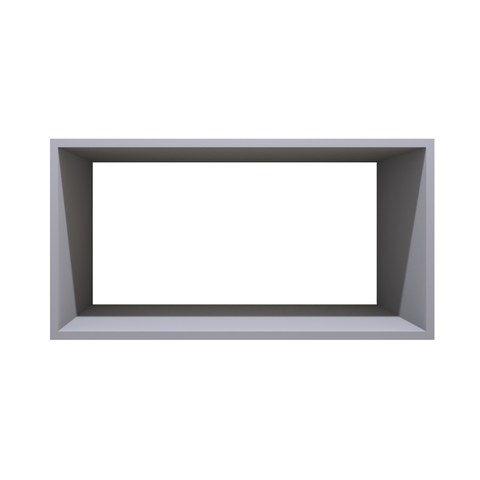 Nicho Decorativo Retangular 60x30x30 Mdf Plancasa:azul Sereno