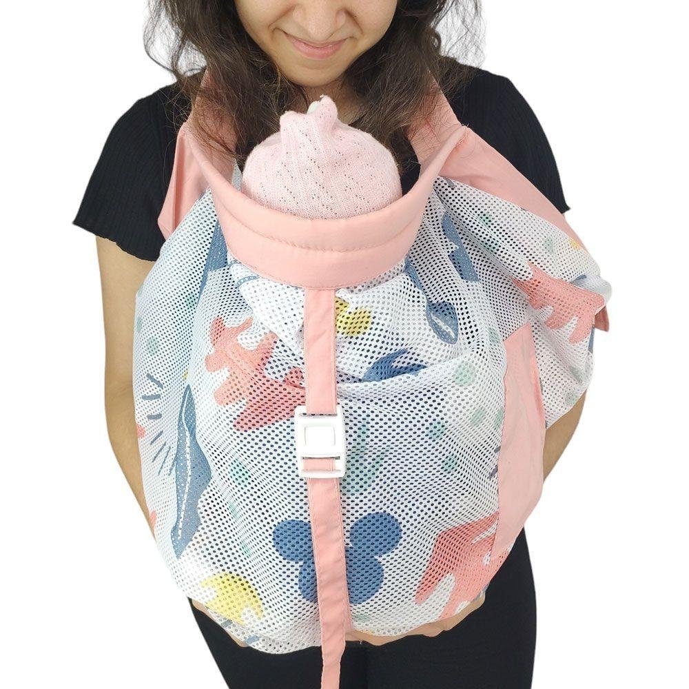 Canguru Sling Envoltorio Bebe Criança Strap Carregador Bolso Transporte Alça Ajustavel Amamentaç - 10