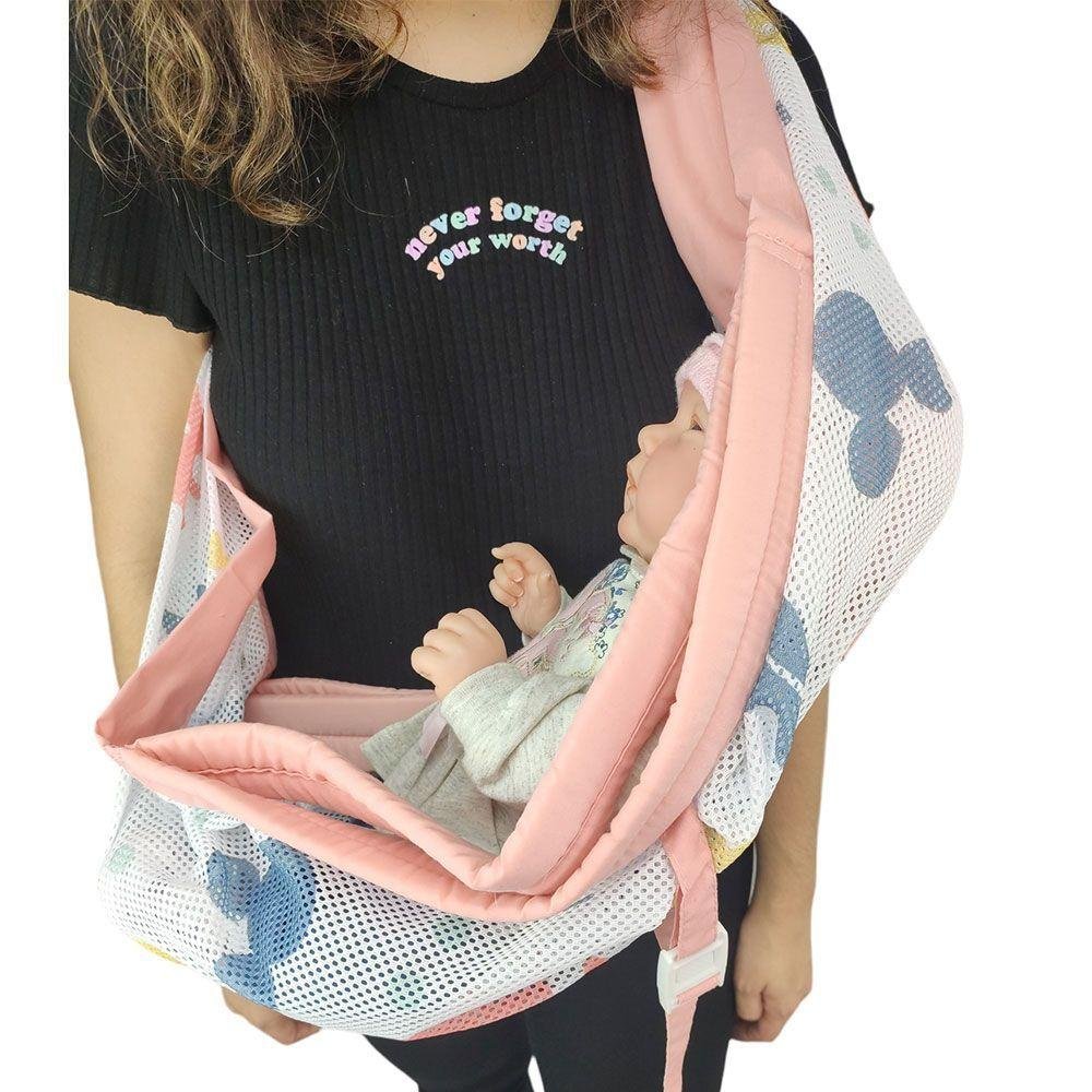 Canguru Sling Envoltorio Bebe Criança Strap Carregador Bolso Transporte Alça Ajustavel Amamentaç - 9