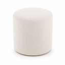 Ver imagem 1 de Puff Decorativo Redondo Boucle Off Orgânico 36x34 cm para Sala, Quarto e Closet