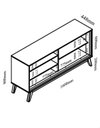 Ver imagem 7 de Buffet Lumier 160 com Pés Madeira Luz LED Neon Naturale Off