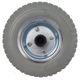 Roda com Pneu Pu 2.50-4 Cinza - Eixo 3/4 Rol. Rolete Ajax - 1 Roda com Pneu Pu 2.50-4 Cinza - Eixo 3/4 Rol. Rolete Ajax - 1