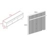 Rack+painel Luna para Tv de até 75 Polegadas - Cumaru Opala - Madetec - 3